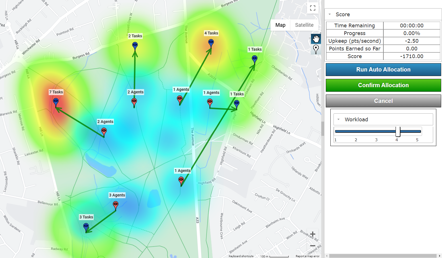 Adaptive Haris simulation screenshot